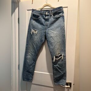 Levi's Distressed Blue Slim Jeans